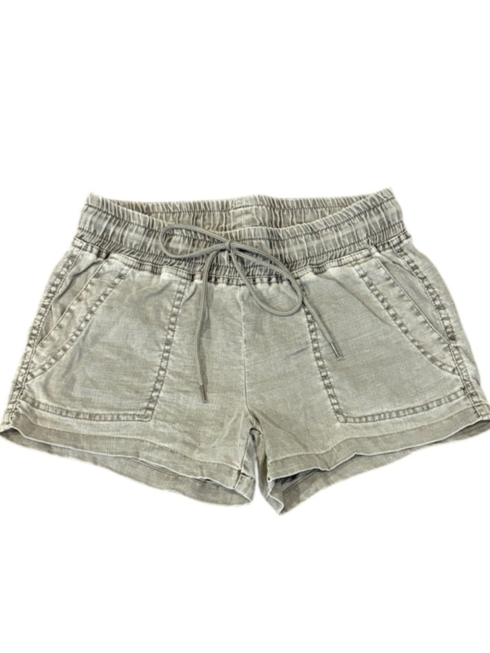 Level 99 Elastic Waist Gray Women's Shorts - XS